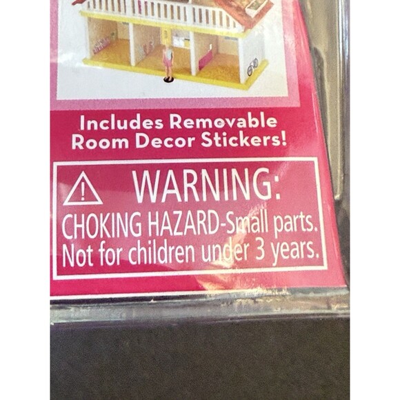 WORLD'S SMALLEST MALIBU BARBIE DREAM HOUSE WITH ROOM DECOR STICKERS - NEW - Picture 11 of 14
